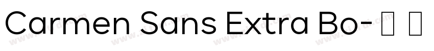 Carmen Sans Extra Bo字体转换